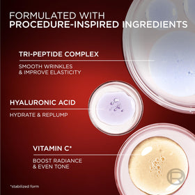 L'Oreal Paris serum texture droplet on fingertip highlighting hydration and lightweight feel