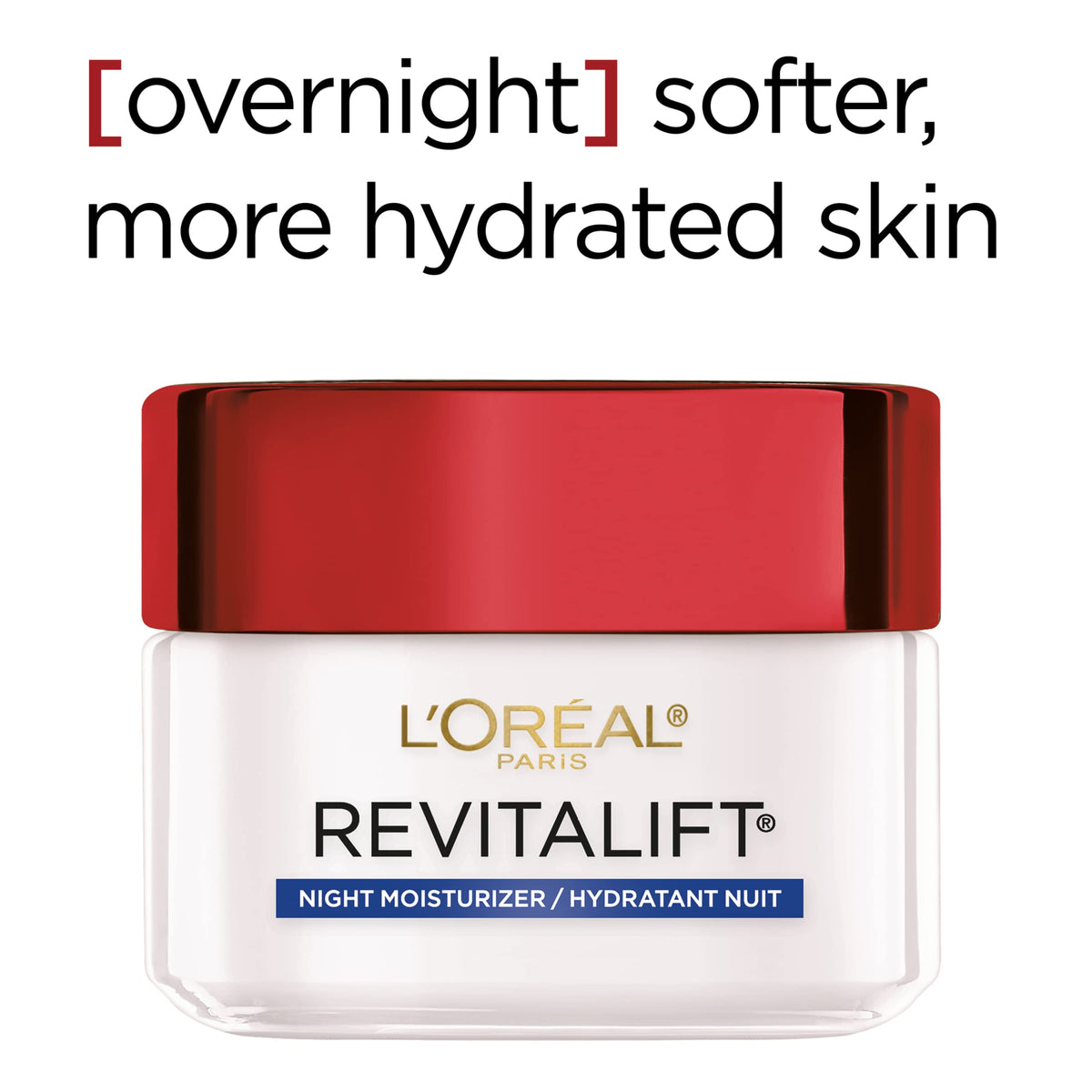 L'Oreal Paris 1.7 oz jar beside ruler for size comparison and travel-friendly benefit
