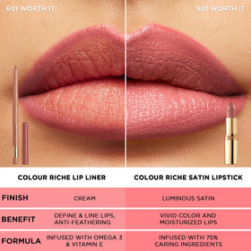 L'Oreal Paris liners in hand for size comparison and travel-friendly benefit