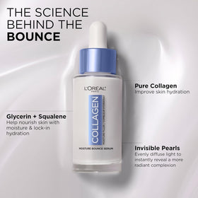 L'Oreal Paris serum applied on hand demonstrating fast-absorbing, non-greasy finish