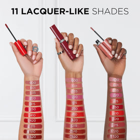L'Oreal Paris shade 635 on lips in studio lighting demonstrating vibrant medium tone