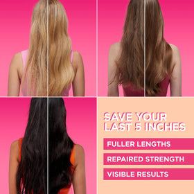 L'Oreal Paris bottle in hand showing 12 fl oz size and easy use