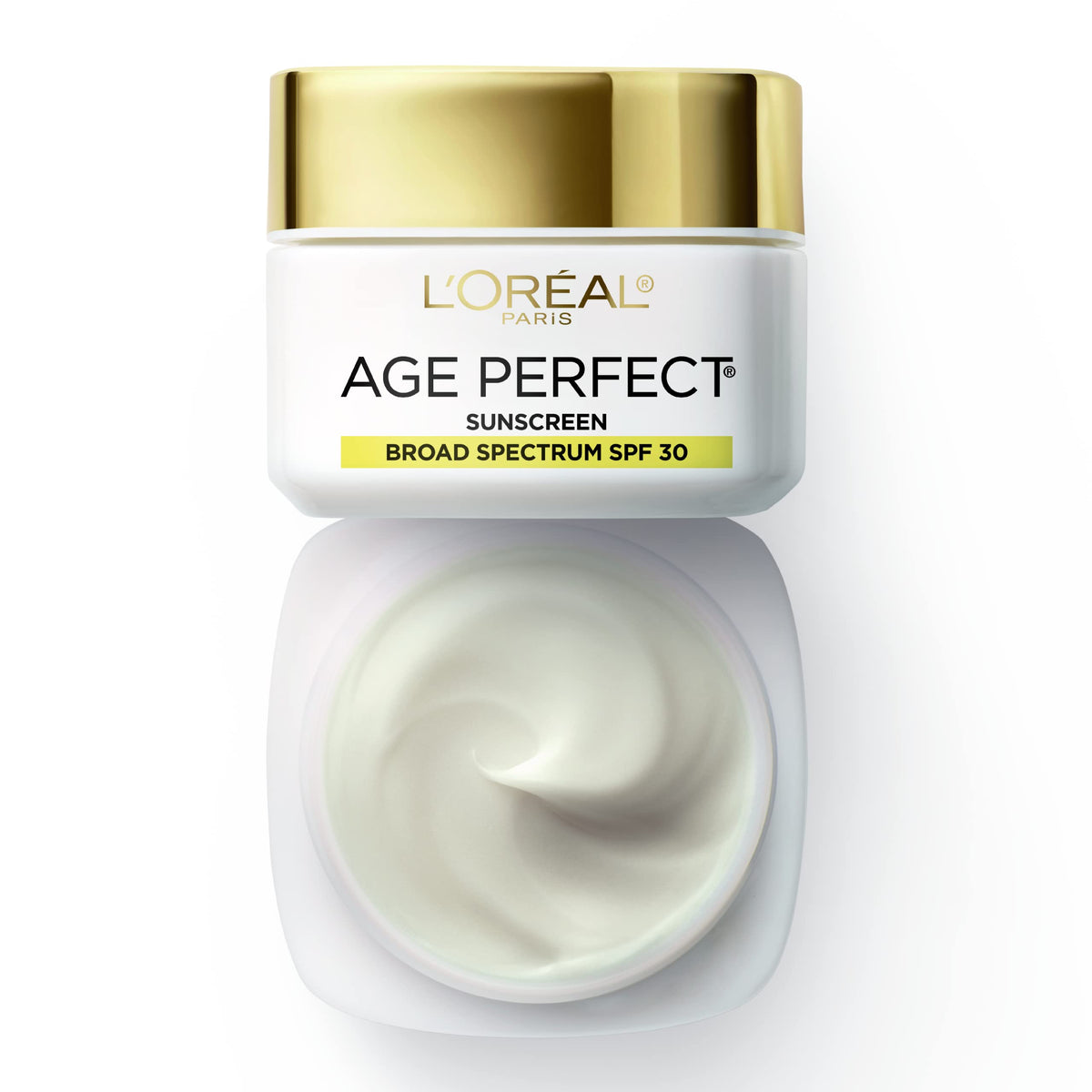 L'Oreal Paris SPF 30 label closeup highlighting broad spectrum sun protection