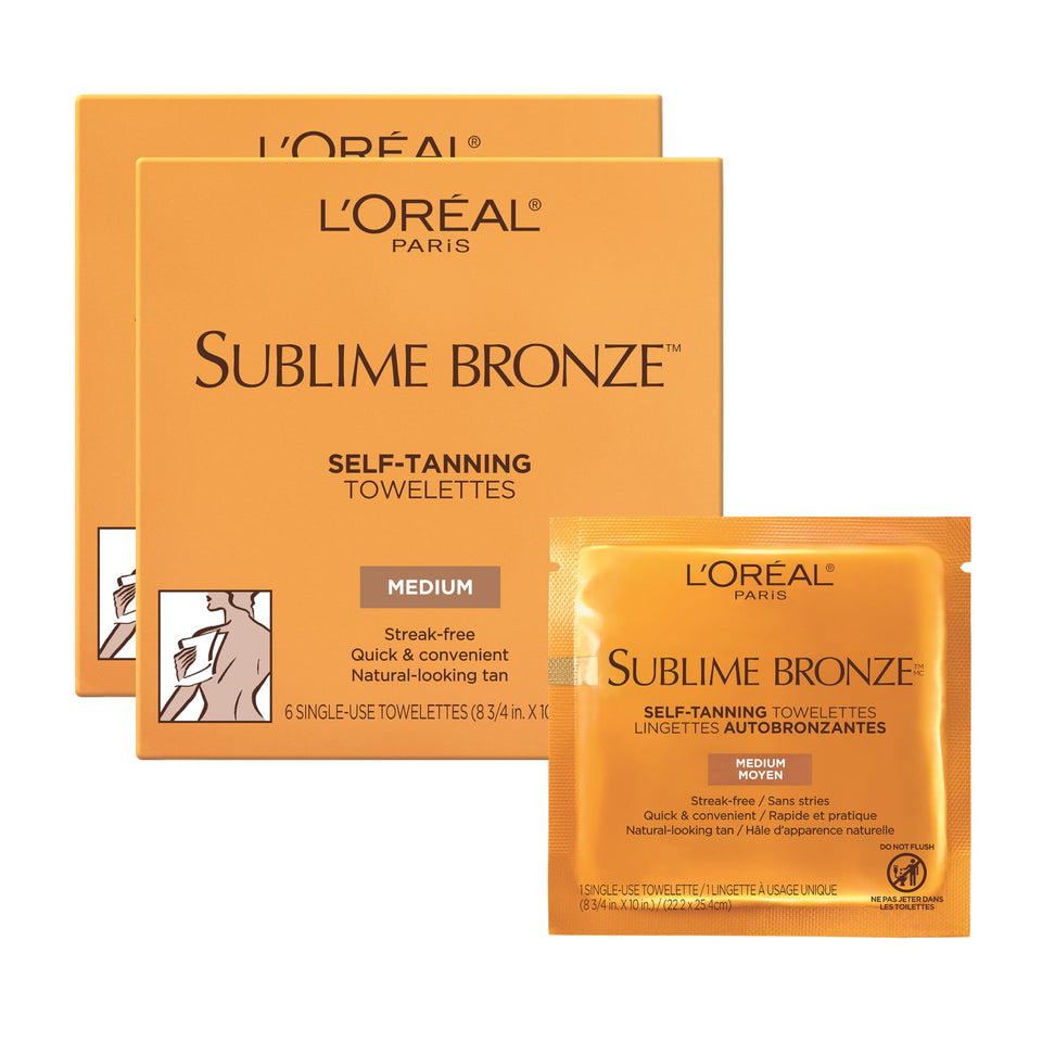 L'Oreal Paris front packaging showing compact six-count convenience