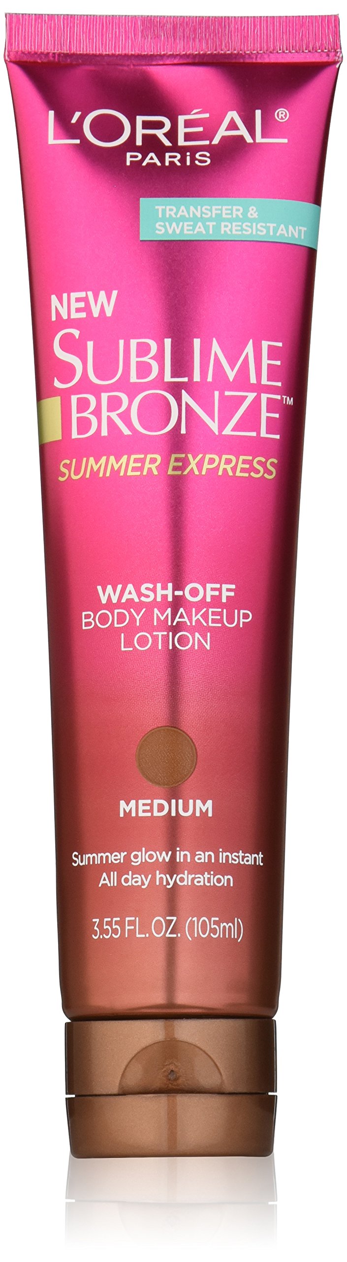 L'Oreal Paris Sublime Bronze front packaging showing medium shade and benefits
