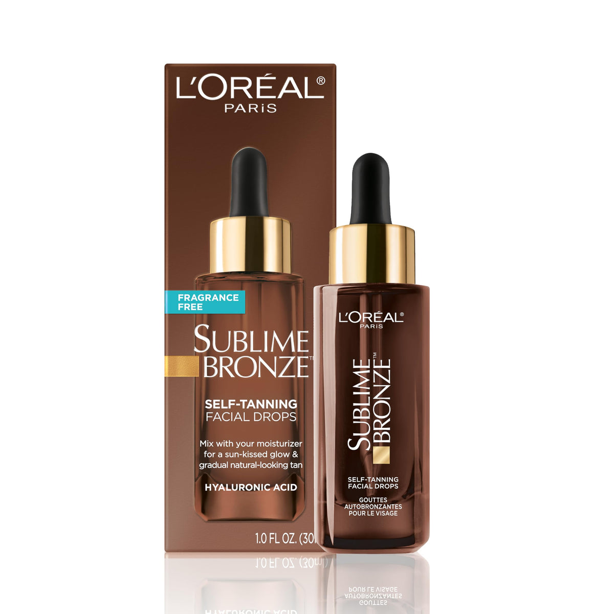 L'Oreal Paris front packaging showing bottle and label for easy identification