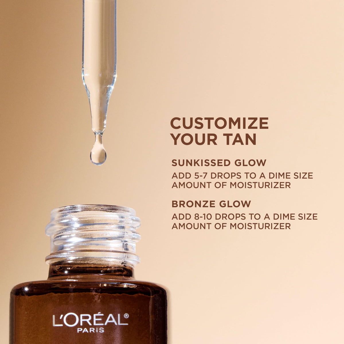 L'Oreal Paris ingredients label highlighting hyaluronic acid and fragrance-free benefit