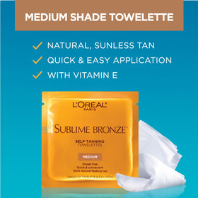 L'Oreal Paris towelettes on bathroom vanity ideal for daily use