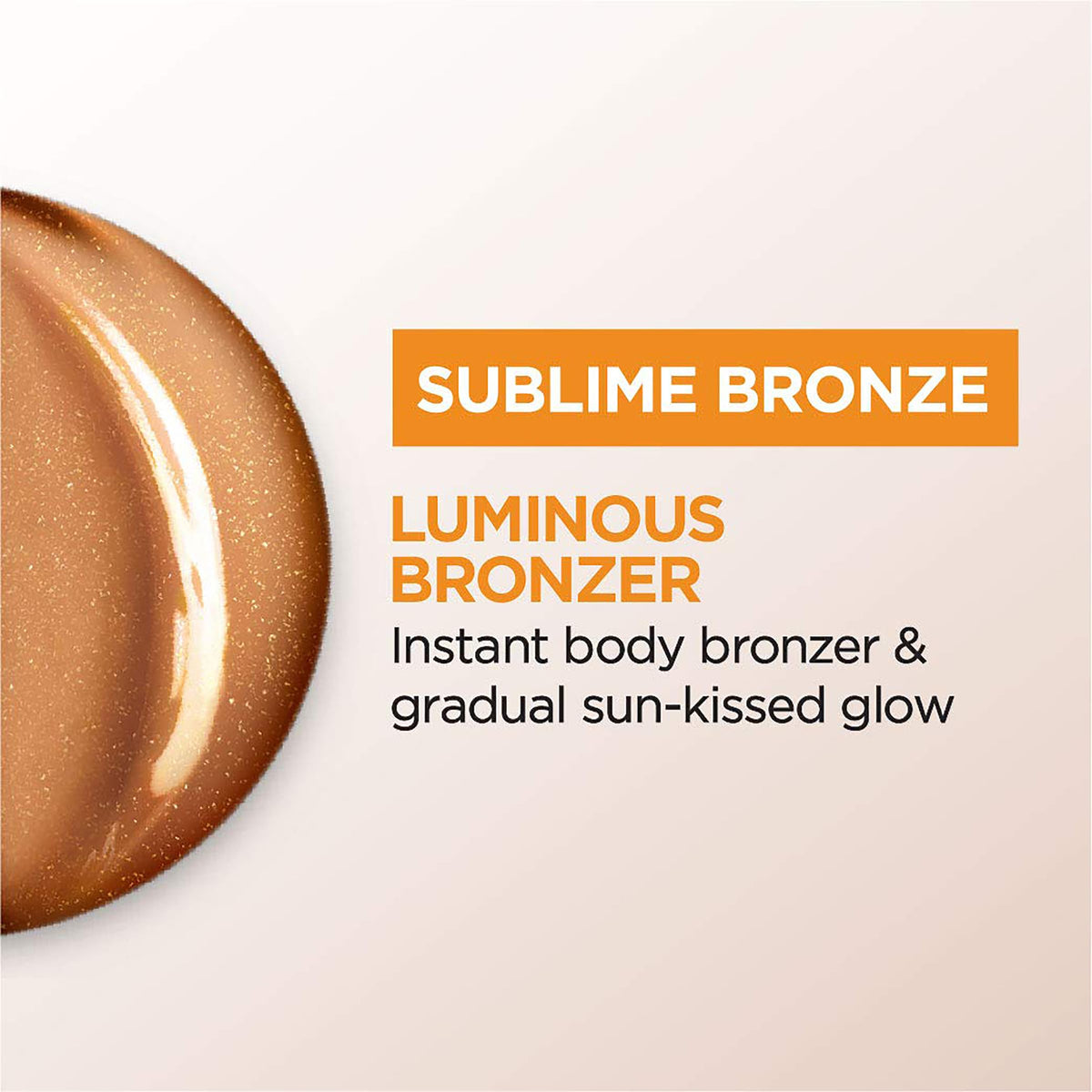 L'Oreal Paris lotion texture close-up showing smooth, blendable finish benefit