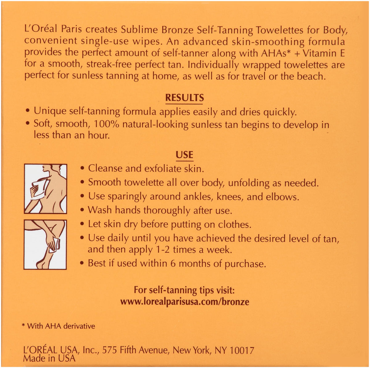 L'Oreal Paris open pack displaying six individually pre-moistened wipes
