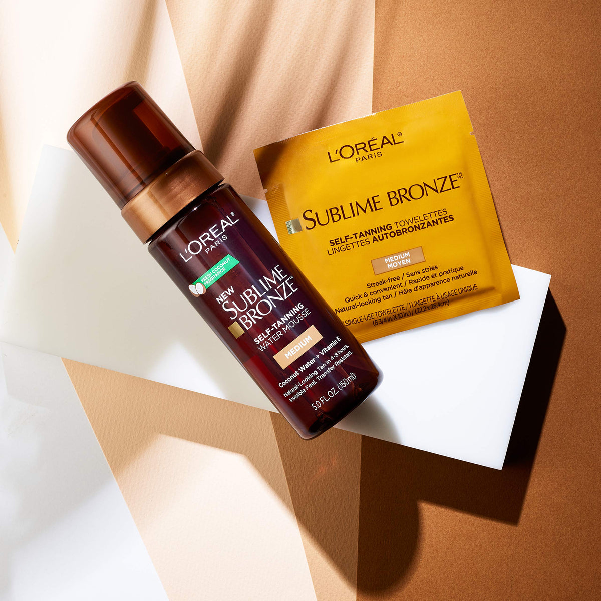 L'Oreal Paris pack of wipes arranged for easy travel convenience