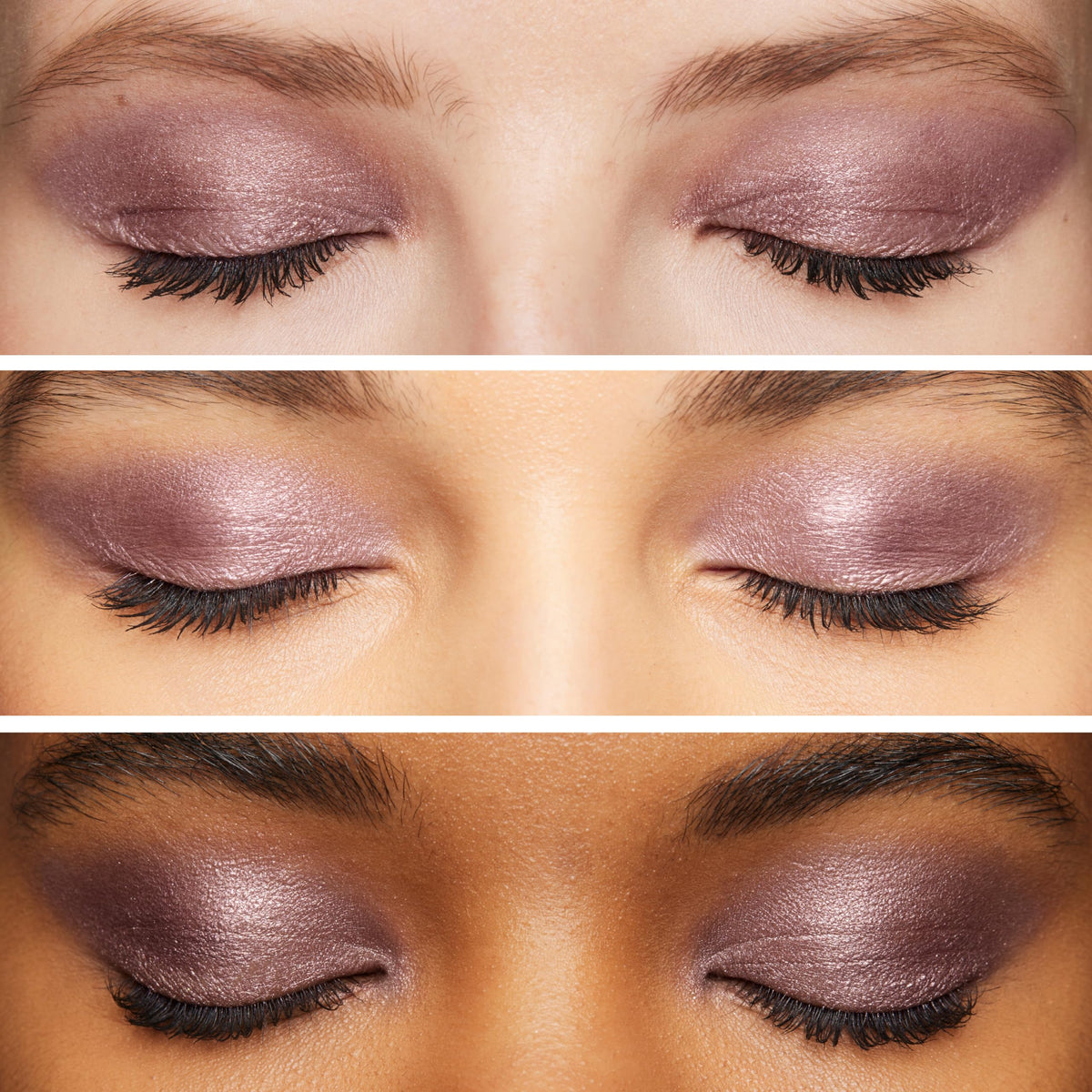 L'Oreal Paris swatch on arm comparing pigment and buildable finish