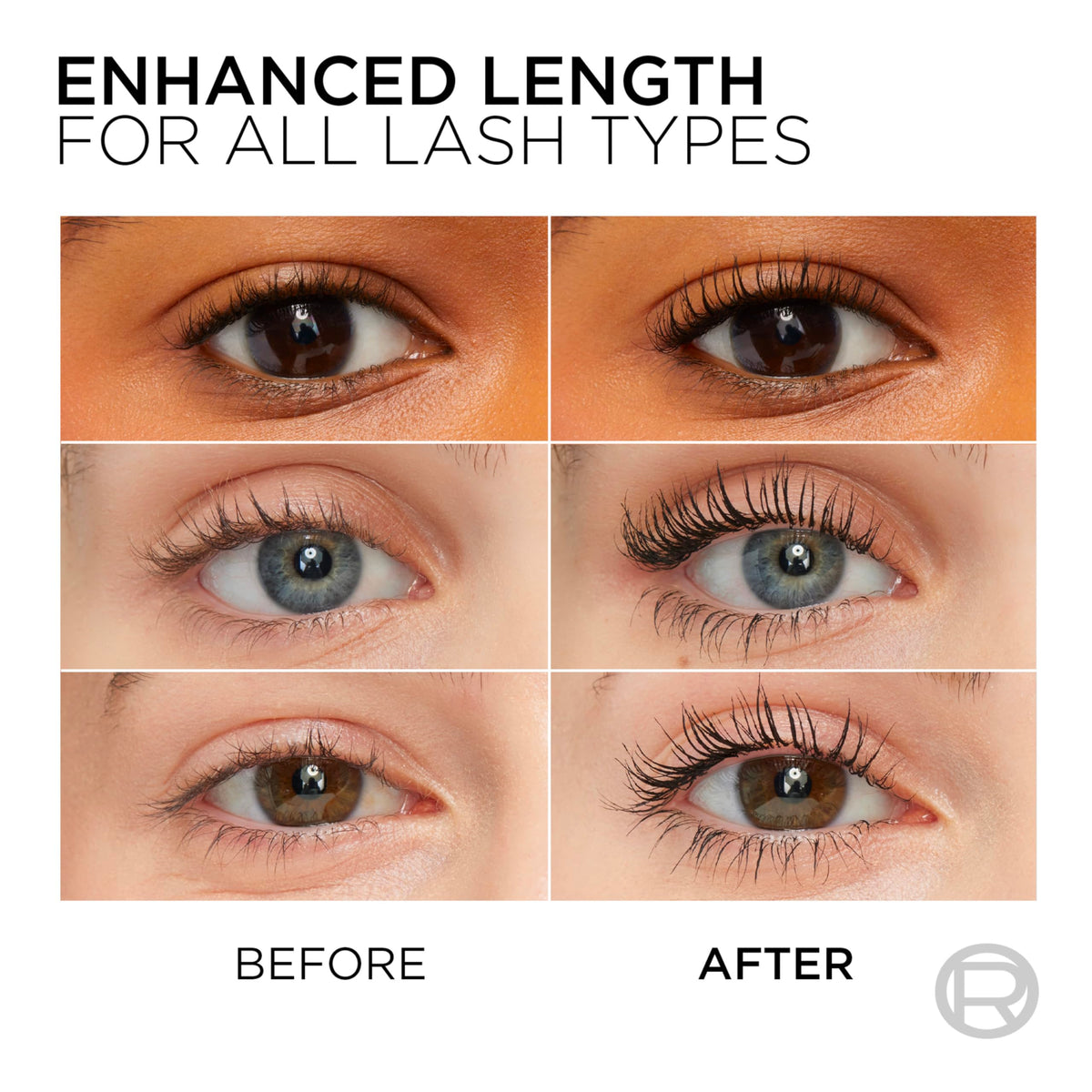 L'Oreal Paris flat brush side close-up for intense lengthening