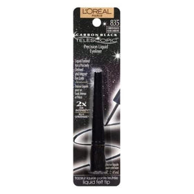L'Oreal Paris eyeliner on vanity scene with brushes and mirror, ideal for daily routines