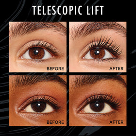 L'Oréal Paris close-up double-hook bristle brush showing precision for lifted lashes