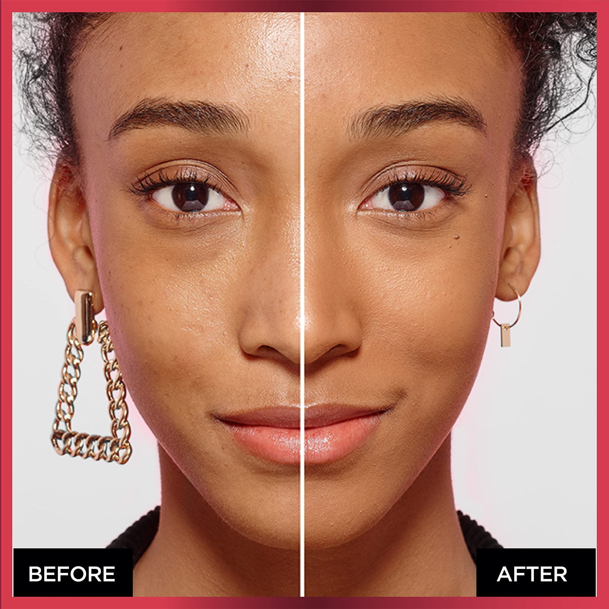 L'Oreal Paris powder texture close-up highlighting smooth, blendable finish