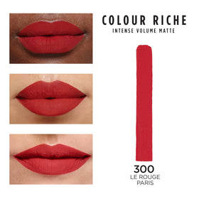 L'Oreal Paris lipstick texture close-up highlighting powder matte finish and comfort