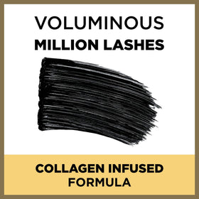 L'Oreal Paris mascara texture swatch showing smooth, buildable coverage