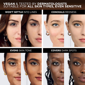 L'Oreal Paris foundation being applied with brush for natural, buildable coverage