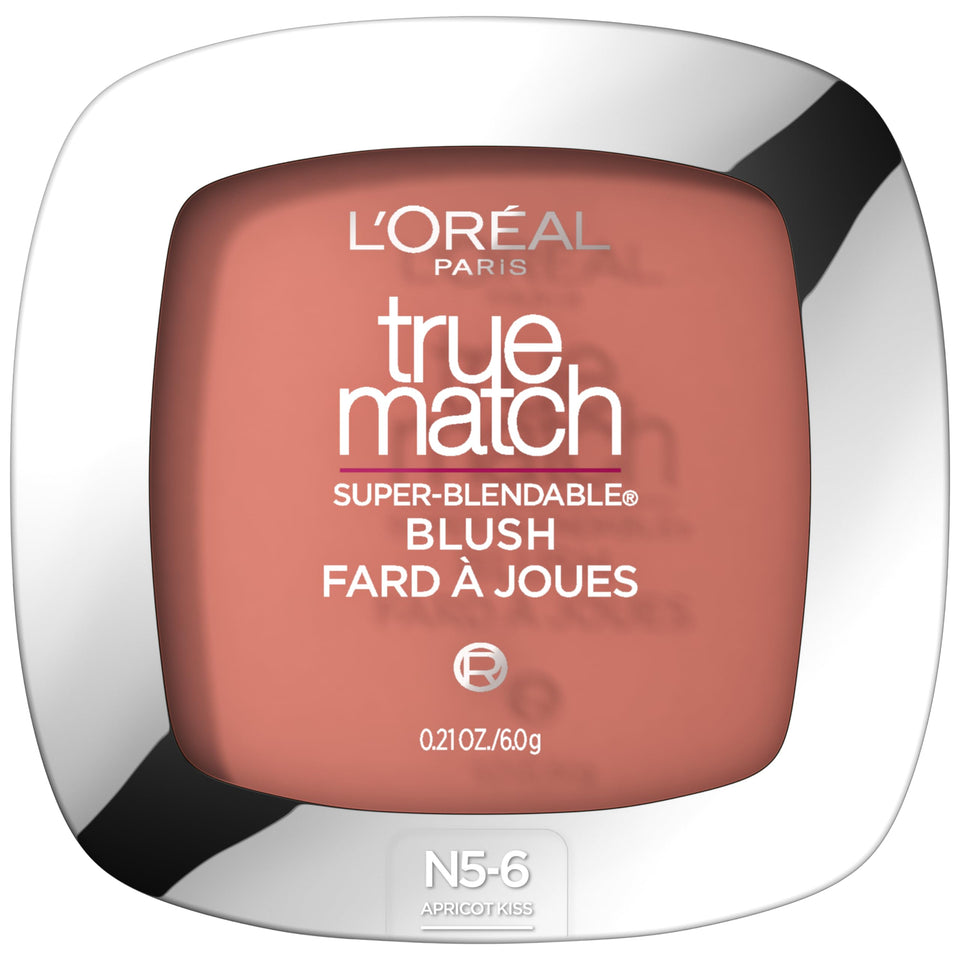 L'Oreal Paris front compact view showing Apricot Kiss shade and sleek design
