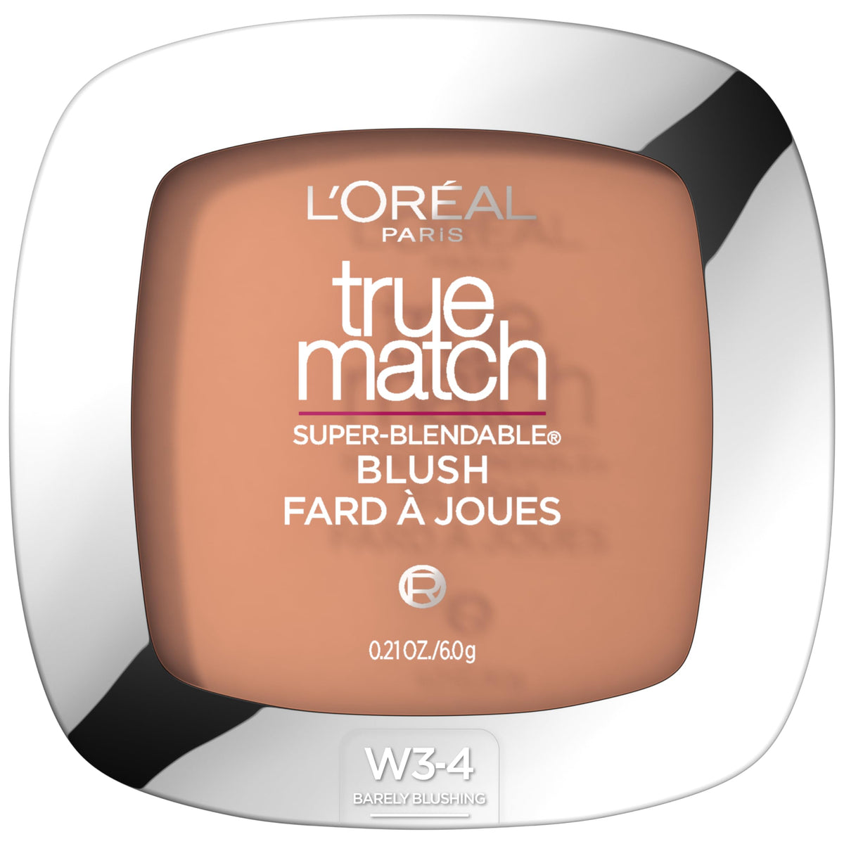 L'Oreal Paris front compact view showing sleek packaging and shade labeling