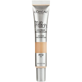 L'Oreal Paris True Match front tube showing label and shade N1-2 benefits coverage