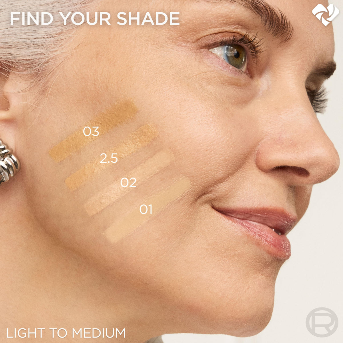 L'Oreal Paris teardrop applicator close-up highlighting precise, mess-free placement