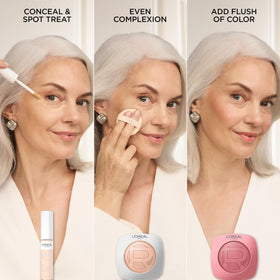 L'Oreal Paris product in a morning routine setting boosting quick beauty touch-ups
