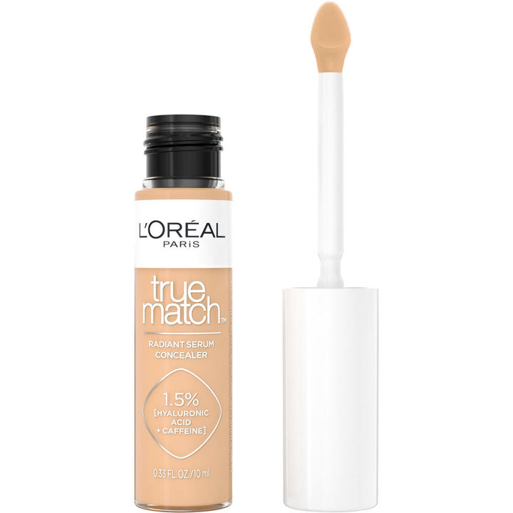 L'Oreal Paris front packaging showing tube and label, highlights quick brightening benefit