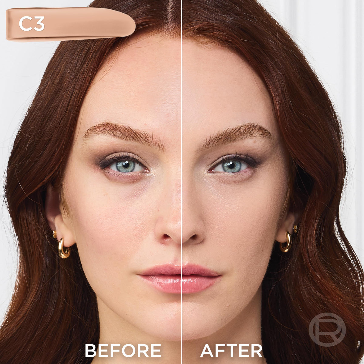 L'Oreal Paris multiple shade swatches on arm illustrating undertone matching