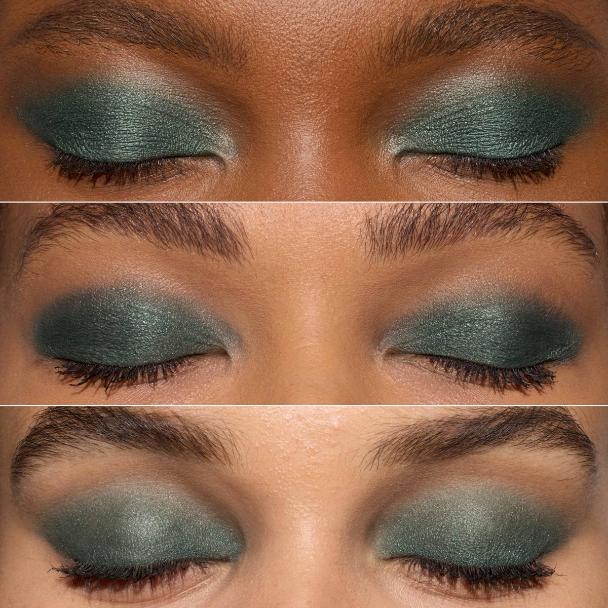 L'Oreal Paris creamy texture close-up of Twilight Emerald for smooth blendable finish