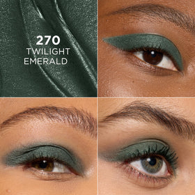 L'Oreal Paris applied on model eye demonstrating rich color and flattering effect