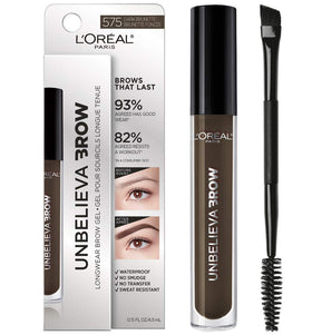 L'Oreal Paris product front packaging showing shade and compact bottle benefit-longwear