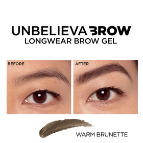 L'Oreal Paris product in use with spoolie blending for long-lasting definition