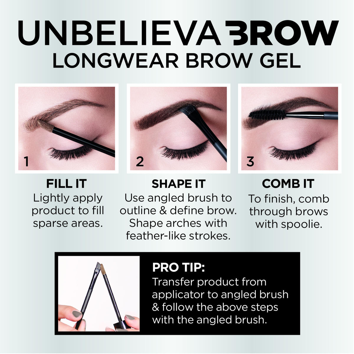 L'Oreal Paris open tube and brush during application for quick-drying benefit