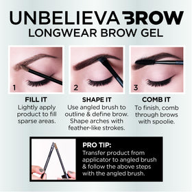 L'Oreal Paris open tube and brush during application for quick-drying benefit