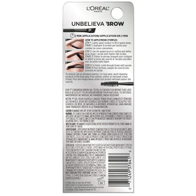 L'Oreal Paris gel texture close-up showing smooth, buildable pigment benefit-natural finish