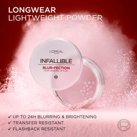 L'Oreal Paris under-eye baking demonstration brightening concealer and preventing creasing