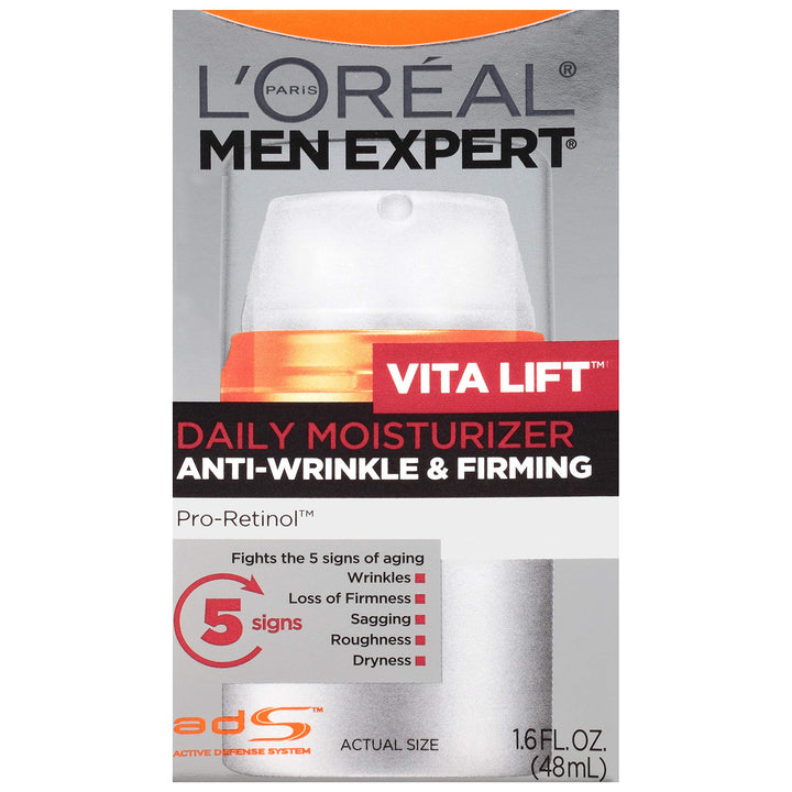 L'Oreal Paris Vitalift front packaging showing product and benefit of firming