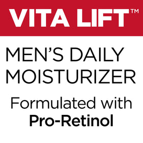 L'Oreal Paris Vitalift cream texture close-up highlighting quick absorption benefit