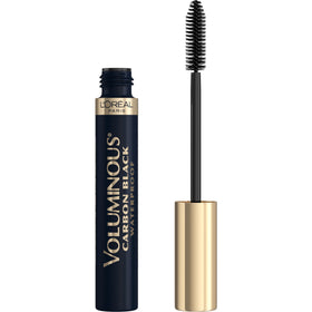 L'Oreal Paris front packaging showing product name and Carbon Black shade benefits