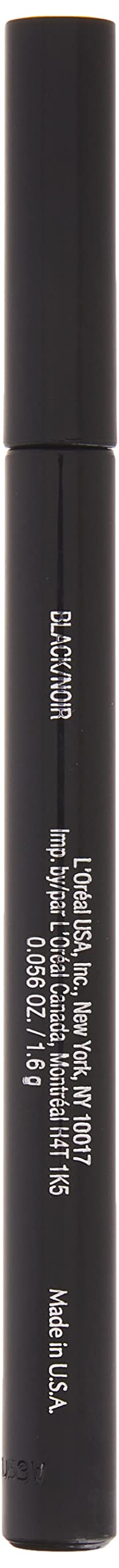 L'Oreal Paris model applying eyeliner demonstrating easy wing creation and intensity