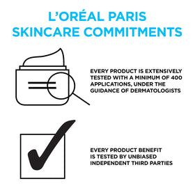 L'Oreal Paris jar on bathroom shelf in morning routine setting promoting daily use