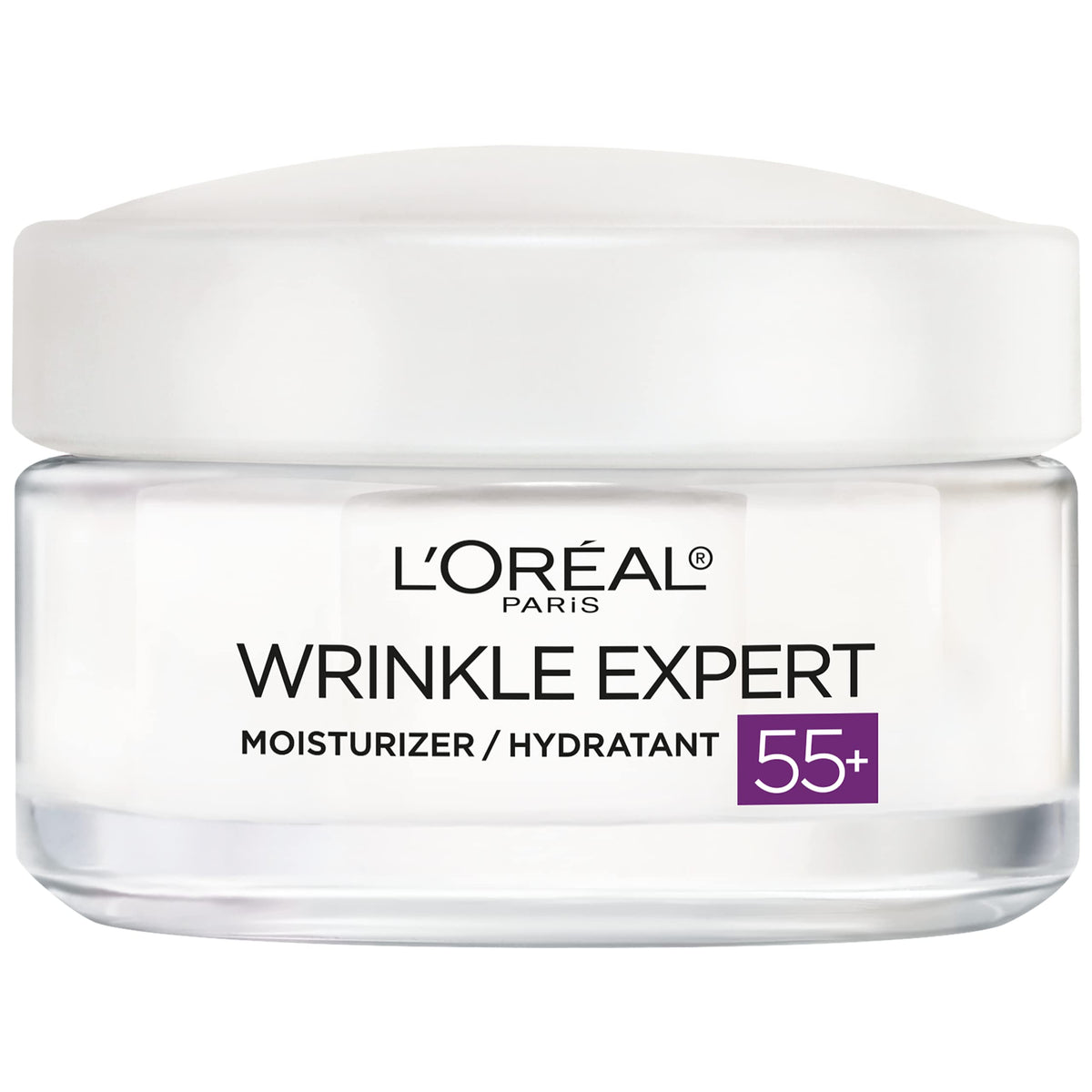L'Oreal Paris jar front view showing product label and benefits