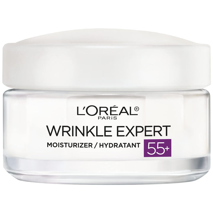 L'Oreal Paris jar front view showing product label and benefits