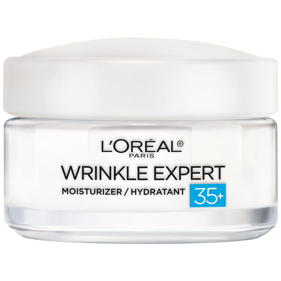 L'Oreal Paris front jar view showing product and clean design for easy identification