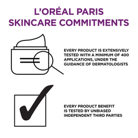 L'Oreal Paris moisturizer on bathroom counter in routine setting
