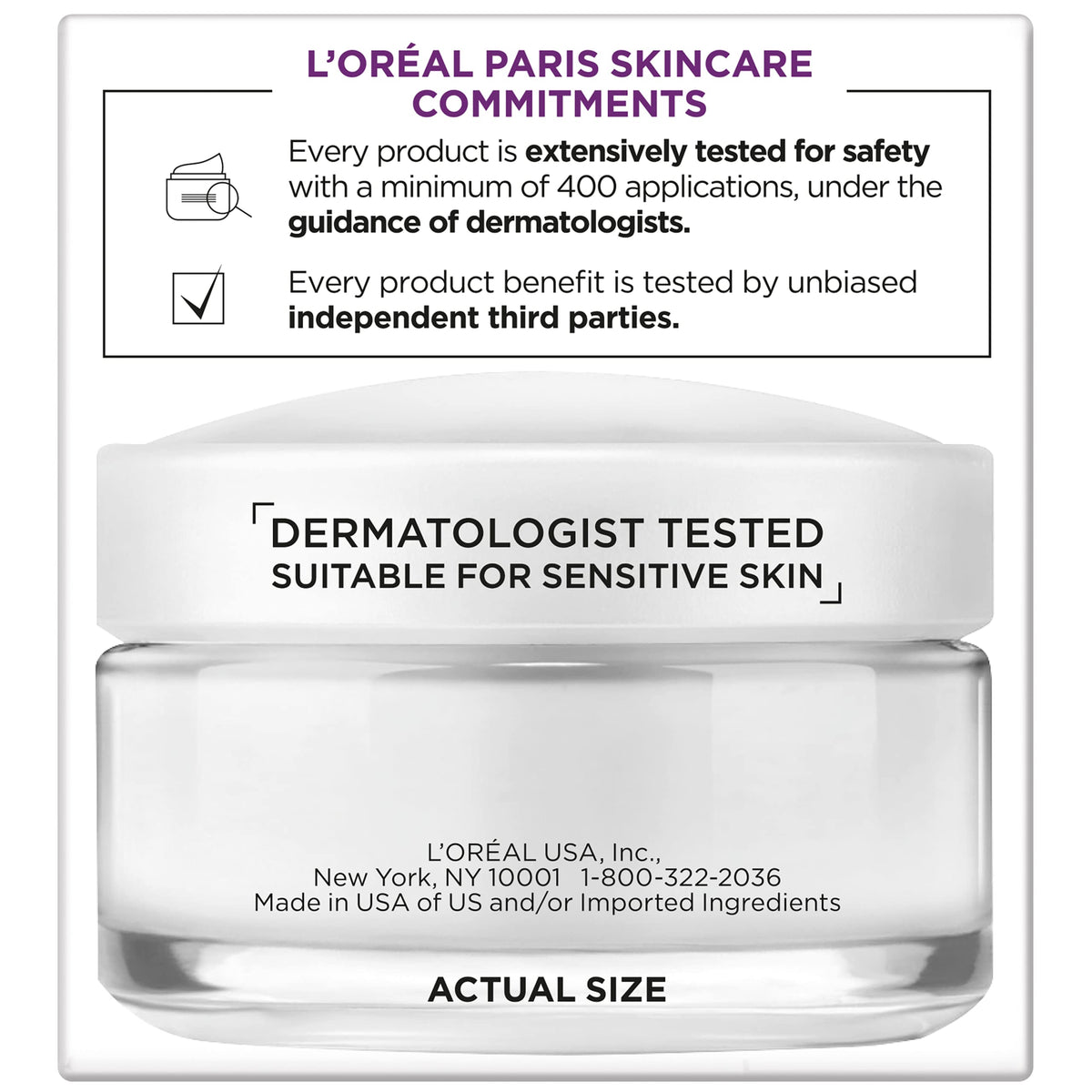 L'Oreal Paris pump and cap detail highlighting easy dispensing