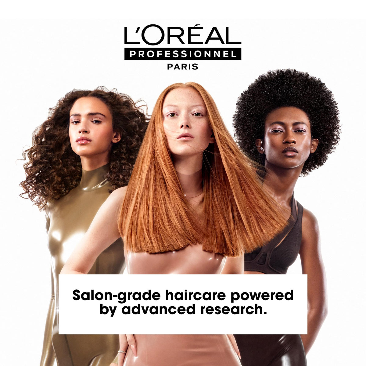 L'Oréal Professionnel jar next to hand showing product size and portion