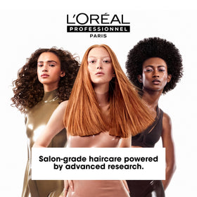 L'Oréal Professionnel jar next to hand showing product size and portion